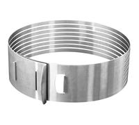 Cercle de pâtisserie - Inox - Extensible 26-28 cm - Idéal pour layer cake - Découpe précise