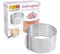 Cercle extensible en inox pour génoise - 16 à 20 cm Multicolore G