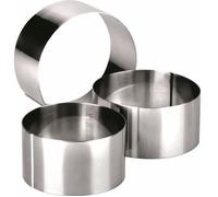 IBILI Cercle inox Clasica Ø9 cm H4,5 cm – ép. 0,9 mm – four & lave‑vaisselle – 716009