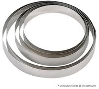 Cercle à pâtisserie, mousse & entremets rond en inox ø 10 cm hauteur 4,5 cm
