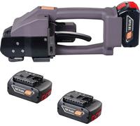 Cercleuse électrique SucceBuy de, feuillards PP-PET 0,39"-0,75", affichage numérique, 2 x 4000 mAh outil de cerclage automatique fonctionnant sur batterie pour emballages, palettes, cartons