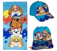 CERDÁ LIFE'S LITTLE MOMENTS Paw Patrol Lot de Serviettes avec Sac - Serviette de Bain Moelleuse et Sac de Rangement pour Les Petits Fans