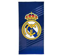 CERDÁ Life's Little Moments Real Madrid Serviette Officielle avec Motif Exclusif, Blason et Couleurs du Club, Idéale pour la Plage, la Piscine, la Salle de Bain ou Le Sport, Accessoire Pratique