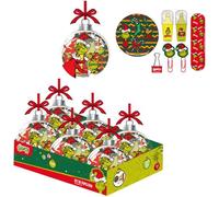 Cerdá- Set de Papeterie Boule décoration de Noël The Grinch 10 x 10 x 10 cm (2700001526), Rouge et Vert