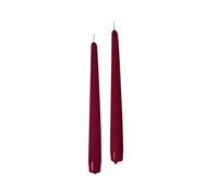 Cereria de Giorgio risthò bougies coniques pour bougeoir, cire, bordeaux, 2,2 x 25 cm