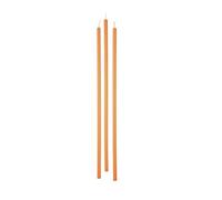 Cereria de Giorgio risthò bougies coniques pour bougeoir, cire, Orange, 2,2 x 25 cm, 10 unités