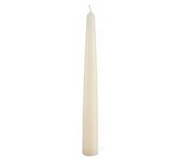 Cereria de Giorgio Risthò Lot de 3 Bougies Coniques laquées, Cire, Ivoire, 2,2 x 2,2 x 21 cm
