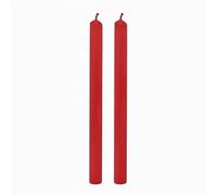 Cereria Di Giorgio - 8 bougies cylindriques - Diamètre 2,2 cm Hauteur 25 cm - Couleur rouge - Durée 8 heures