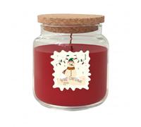 Cereria Di Giorgio - Bougie en pot parfumée au miel et à la cannelle - Étiquettes assorties - Diamètre 10 cm Hauteur 11 cm - Durée 80 heures - Collection Christmas