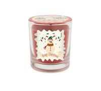 Cereria Di Giorgio - Bougie en verre parfumée au miel et à la cannelle - Étiquettes assorties - Diamètre 7 cm Hauteur 7,7 cm - Durée 25 heures - Idée cadeau - Collection Christmas