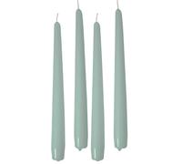 Cereria di Giorgio Risthò Bougies coniques pour bougeoir, cire, gris vert, 2,2 x 25 cm (Lot de 2)