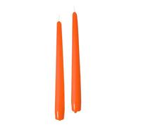 Cereria di Giorgio Risthò Bougies coniques pour chandelier, cire, citrouille, 2,2 x 25 cm, 10 unités