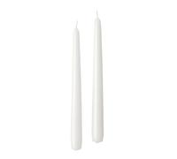 Cereria di Giorgio Risthò Bougies coniques pour chandelier, cire de paraffine, blanc, 2,2 cm, 10 unités