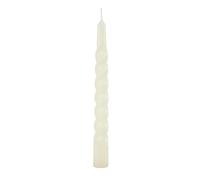 Cereria di Giorgio Risthò Lot de 6 Bougies à tartelettes laquées, Cire, crème, 2,2 x 2,2 x 21 cm