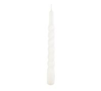 Cereria di Giorgio Risthò Lot de 6 Bougies torsadées laquées, en Cire, 2,2 x 2,2 x 21 cm - Blanc