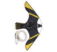 Cerf-Volant Effaroucheur Noir pour Rizières, Oiseaux et Étourneaux | Tige en Fibre de Carbone, Toile Légère, Effet Visuel, Fonctionnement au Vent, Installation Simple