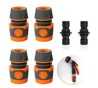 Cerioll Raccord Tuyau D'arrosage, 4 Pièces Embout Tuyau Arrosage, Kit de Raccordement, Raccord Gardena avec 2 Pièces Accessoires, Nécessaires Darrosage de Gardena pour Rallonge de Tuyau 13 mm (1/2")