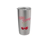 Cerises sarcastiques amusantes Wild Cherry Gobelet isotherme en acier inoxydable double paroi