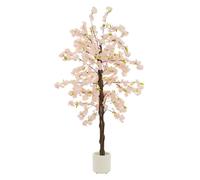 Cerisier artificiel avec fleurs roses Arbre de décoration Plante artificielle en