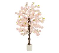Cerisier artificiel avec fleurs roses Arbre de décoration Plante artificielle en