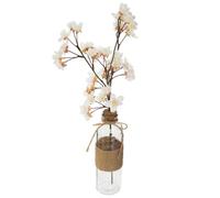 Cerisier artificiel ""Dream"" pot verre H46cm - Atmosphera createur d'interieur - Blanc