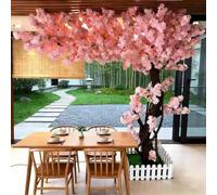 Cerisier Japonais Artificiel Blanc Cerisier pleureur Artificiel Rose Champagne pour Jardin fête Mariage Bureau décoration d'intérieur intérieur et extérieur,02,2.3x2m