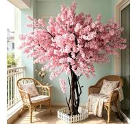 Cerisier japonais artificiel en fleur de décoration, grand arbre à souhaits en soie pour fête de Noël, plante décorative faite à la main 450 x 250 cm