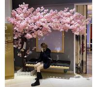 Cerisier Japonais Artificiel Fleur de Cerisier Artificielle avec Tronc en Bois Naturel et Fleurs RéAlistes pour IntéRieur ExtéRieur Mariage FêTe Bureau,01,3x2m