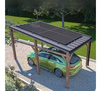 CERLAND Carport Solaire Bois Elio - 15,5 m² 508x305x322 cm -
