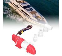 Cerlingwee Pompe de cale à détection d'eau, Pompe de cale à Profil Bas 1100GPH/4160LPH DC12V Automatique pour Bateaux pour Camping-Cars
