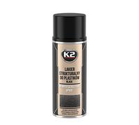 Černý lak na nárazníky K2 nárazník s rozprašovačem 400 ml strukturální, rychlý