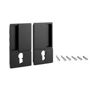CERRAD/PICAP. MAGNETICOS Poignée encastrée WAVE pour porte coulissante avec serrure cylindre européen, finition chromé satiné
