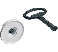 Serrure à double barre 3mm chromée avec 1 clé pour armoire univers métal IP44 (FZ449N) G