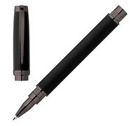 Cerruti Myth 1881 Stylo roller avec corps noir, mine noire, coffret cadeau élégant (gun) 144 mm x 13 mm