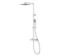 Cersanit City - Set de douche avec thermostat, 25x25 cm, chrome S951-341