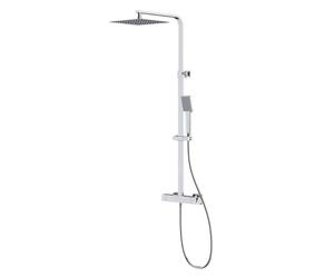 Cersanit City - Set de douche avec thermostat, 25x25 cm, chrome S951-341