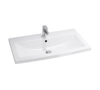 Cersanit Como lavabo 80x45 cm rectangulaire de meuble blanc brillant K32-004-BOX