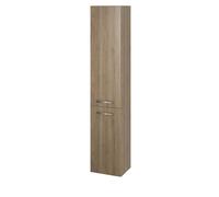 Cersanit Lara - Armoire haute 150x30x25 cm, 2 portes reversibles, noyer S926-008-DSM