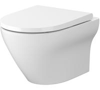 Cersanit Larga cuvette wc avec abattant à descente lente suspendue sans bride blanc S701-472