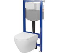Cersanit Larga kit wc châssis + cuvette + abattant avec vortex S701-892