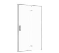 Cersanit Larga - Porte de douche 120x195 cm, droite, chrome/verre clair S932-118