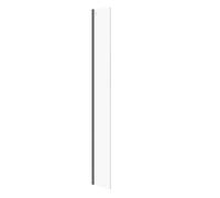 Cersanit Mille - Paroi latérale fixe pour Walk-In, 30x200 cm, noir/verre clair S161-015