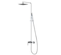 Cersanit Mille - Set de douche avec mitigeur, 20x20 cm, chrome S951-339