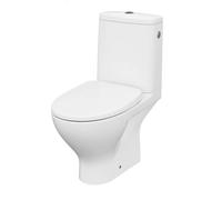 Cersanit Moduo - WC à poser avec abattant SoftClose, sortie par arrière, remplissage latéral, CleanOn, blanc K116-024