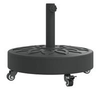 Cervaline Base de Parasol avec Roues pour Mats ?38/48 mm 27 kg Rond,Pelouses & Jardins,Vie en extérieur,Accessoires pour parasols & voiles d'ombrage,Supports pour parasols,28 kg-4007976