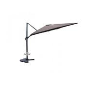 Concept Usine Parasol Cesare déporté rectangulaire 3 x 4 m rotatif à 360° marron