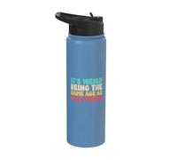 C'est bizarre d'avoir le même âge que les personnes âgées | Vintage Funny Stainless Steel Insulated Water Bottle