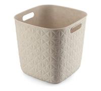 CURVER SOFTEX 15L Panier de rangement 27,9 x 27,9 x 26,9 cm, beige 00573-Z67