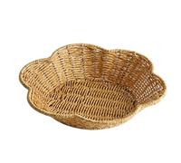 Cesta de frutas festoneada,Cesta con borde festoneado Bandeja tejida