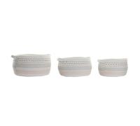 CESTA SET 3 ALGODON 52X43X25 BLANCO